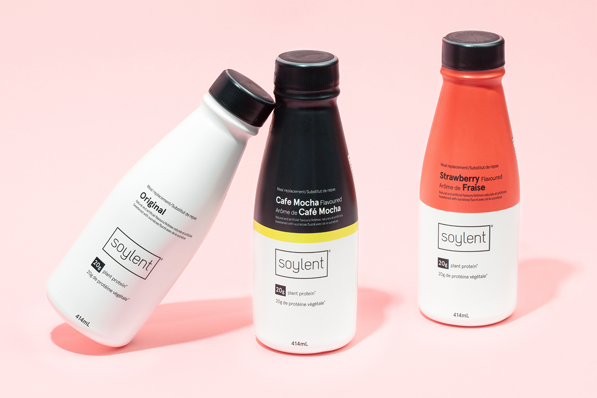 Soylent Bottles with Liquid Diet